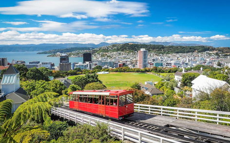 Wellington Cable Car, the landmark of New Zealand.