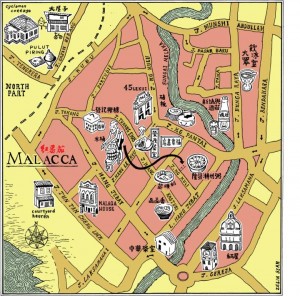 melaka map